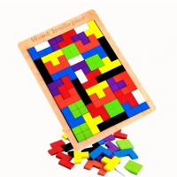 Hot Sale DIY Baby Educational Wooden Toy Tetris