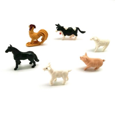 hot sale plastic toys with high quality soft animals made for kids