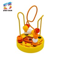 Children preschool motor skill wooden traffic farm mini kids bead maze toys for children W11B266